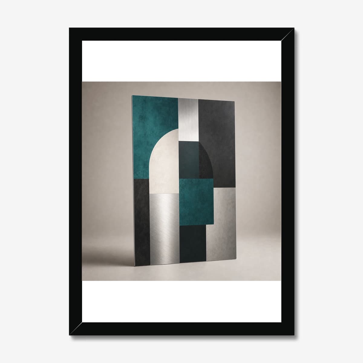 Abstract Geometry in a black Classic frame; digital preview