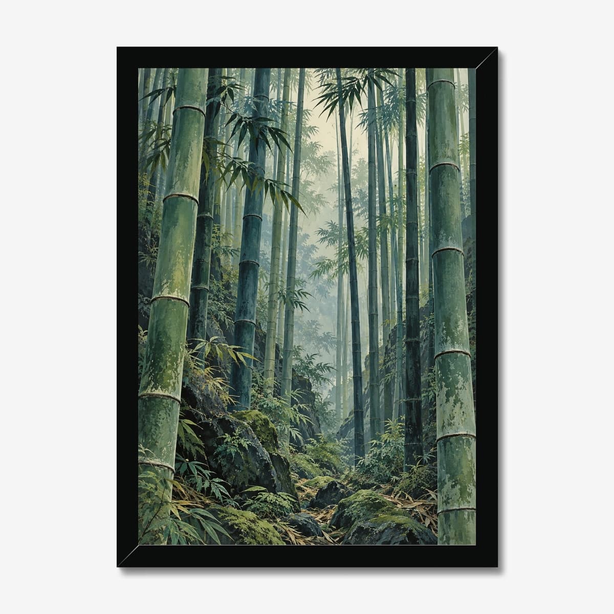 Bamboo Quiet in a black Classic frame; digital preview