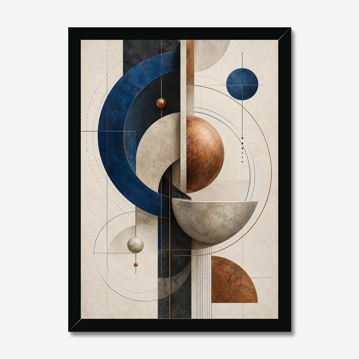 Bauhaus Orbit in a black Classic frame; digital preview