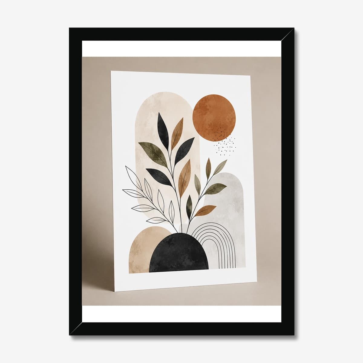 Botanic Vessel in a black Classic frame; digital preview