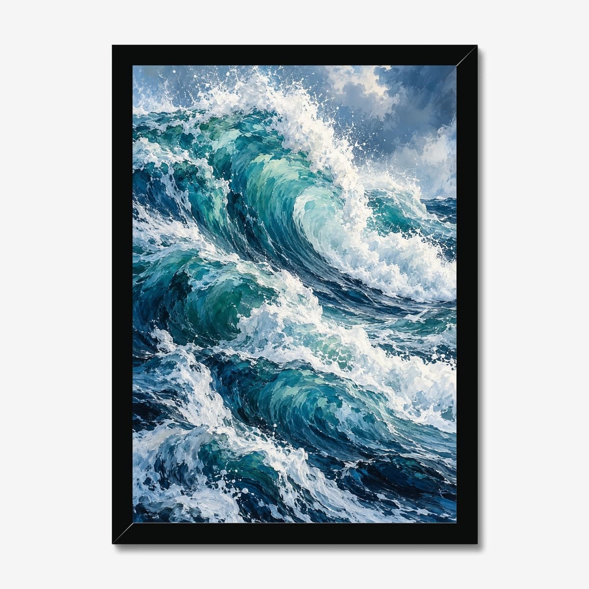Breaking Tide in a black Classic frame; digital preview