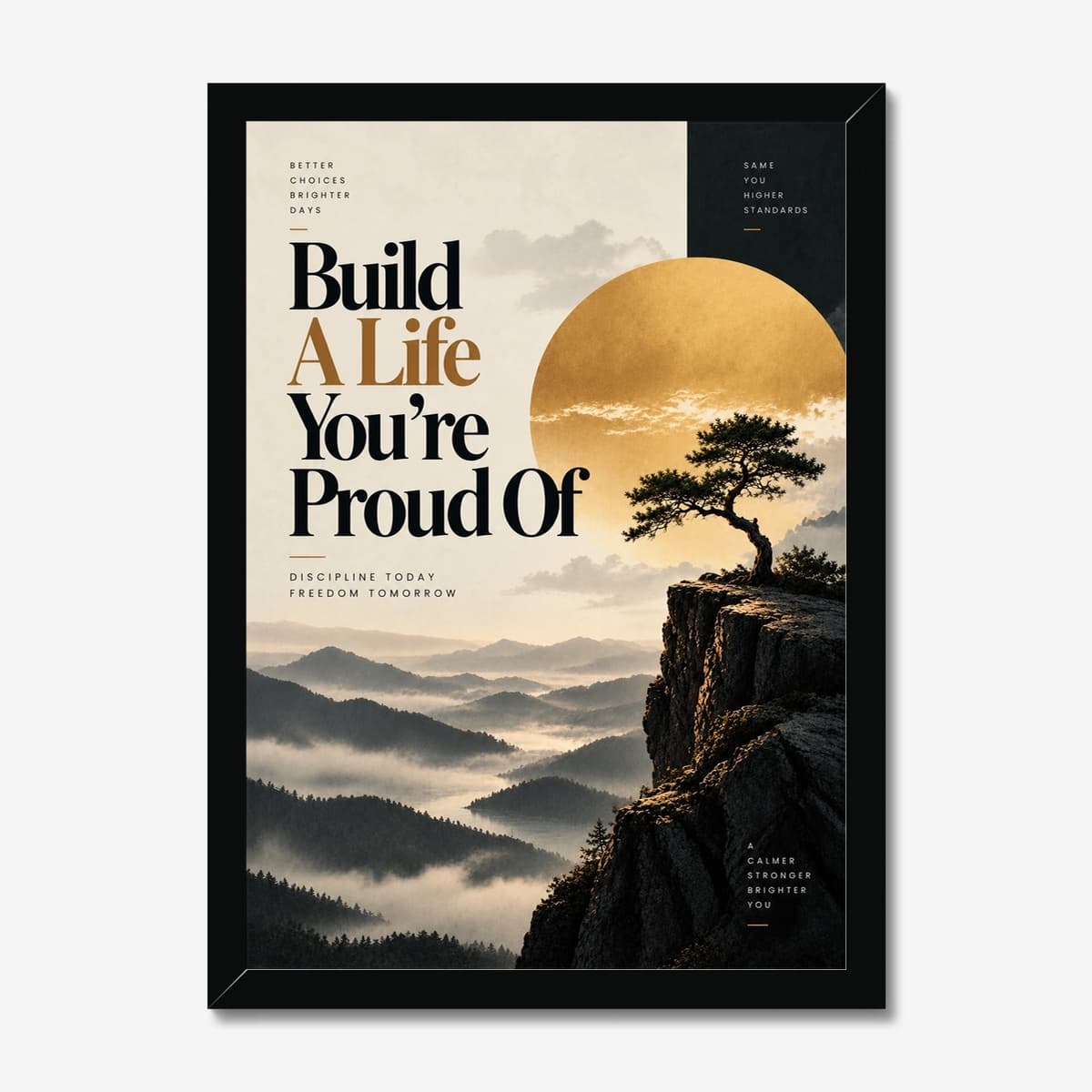 Build a Life in a black Classic frame; digital preview