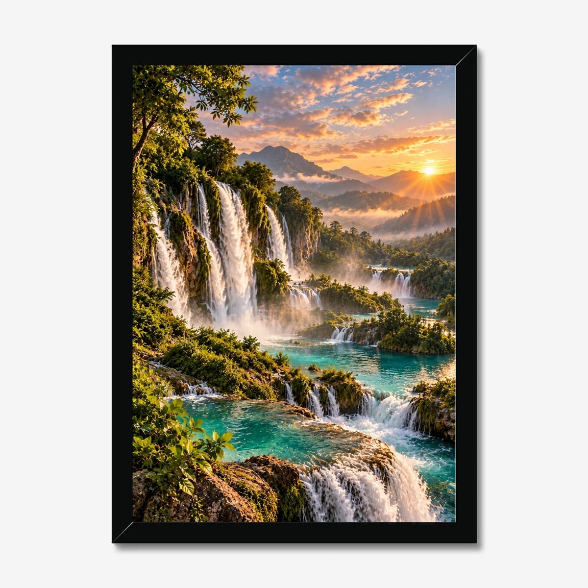 Cascade Valley in a black Classic frame; digital preview