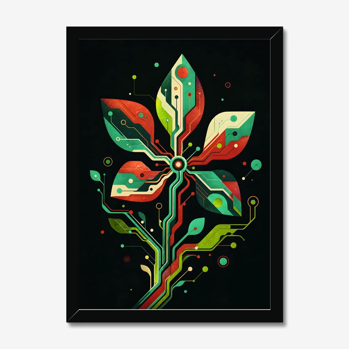 Circuit Bloom in a black Classic frame; digital preview