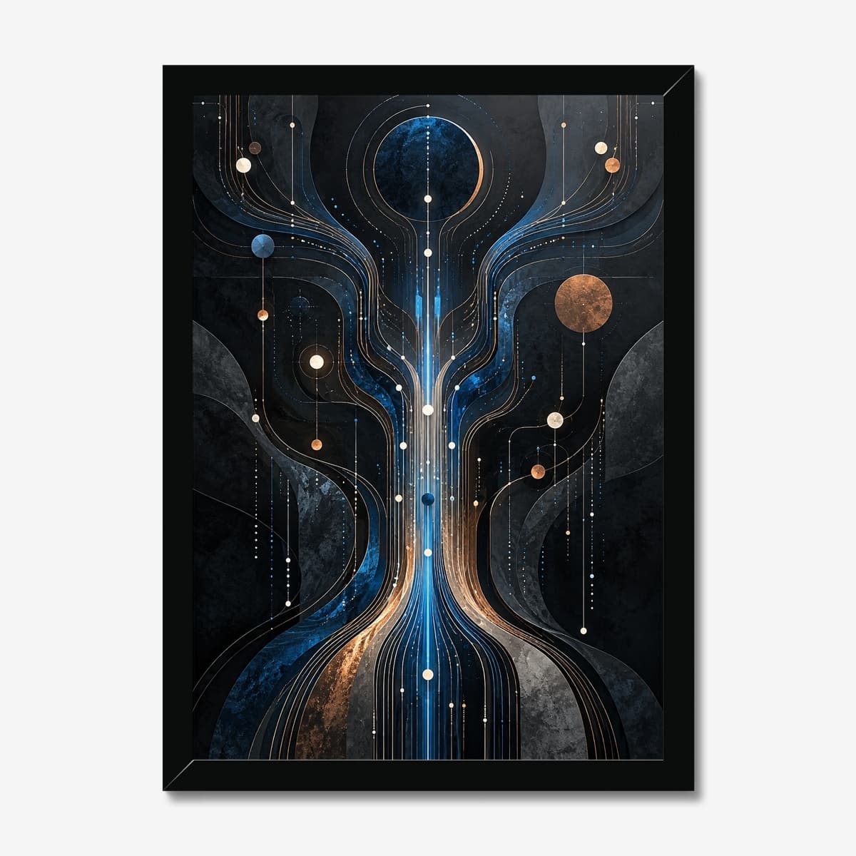 Circuit Tree in a black Classic frame; digital preview