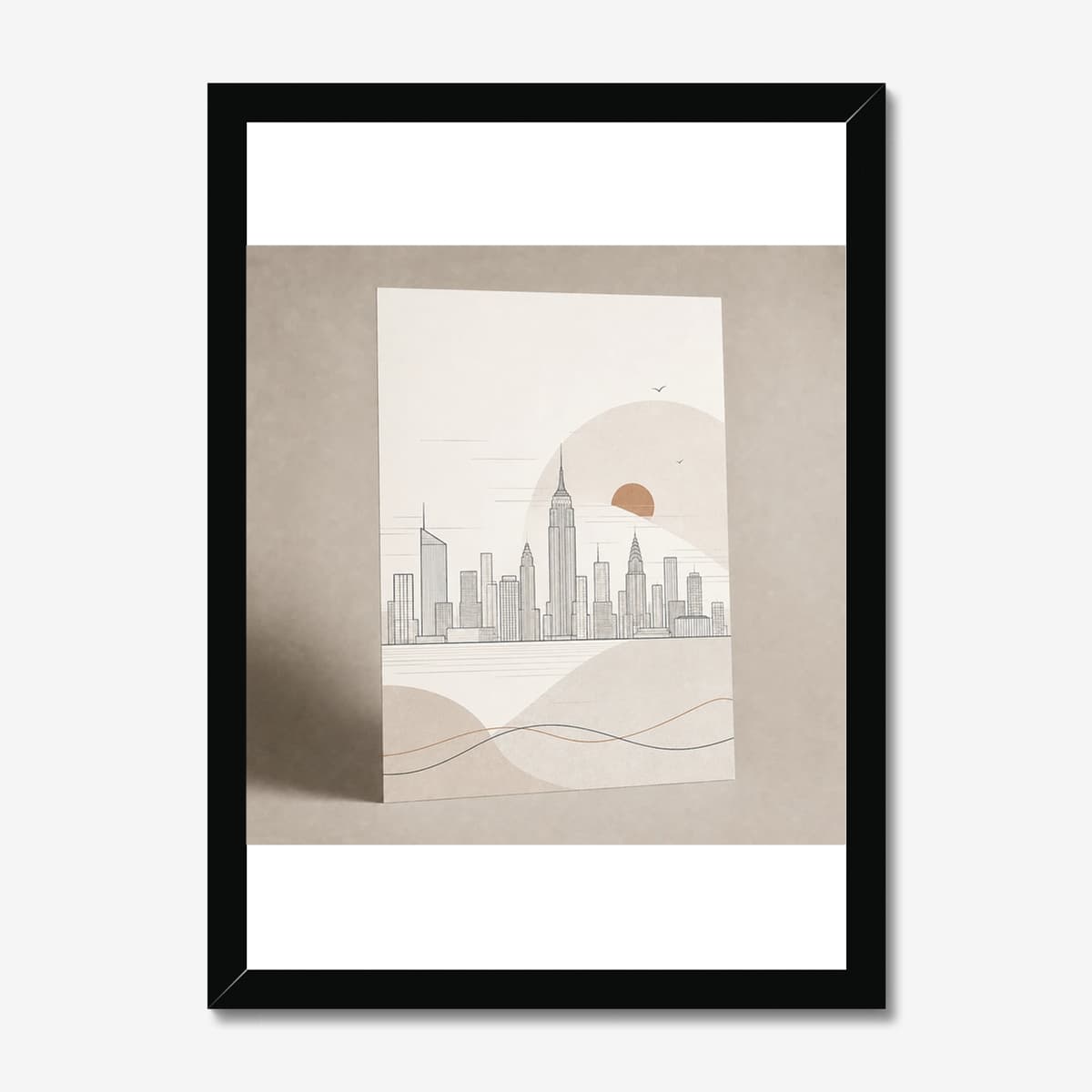 City Lines in a black Classic frame; digital preview