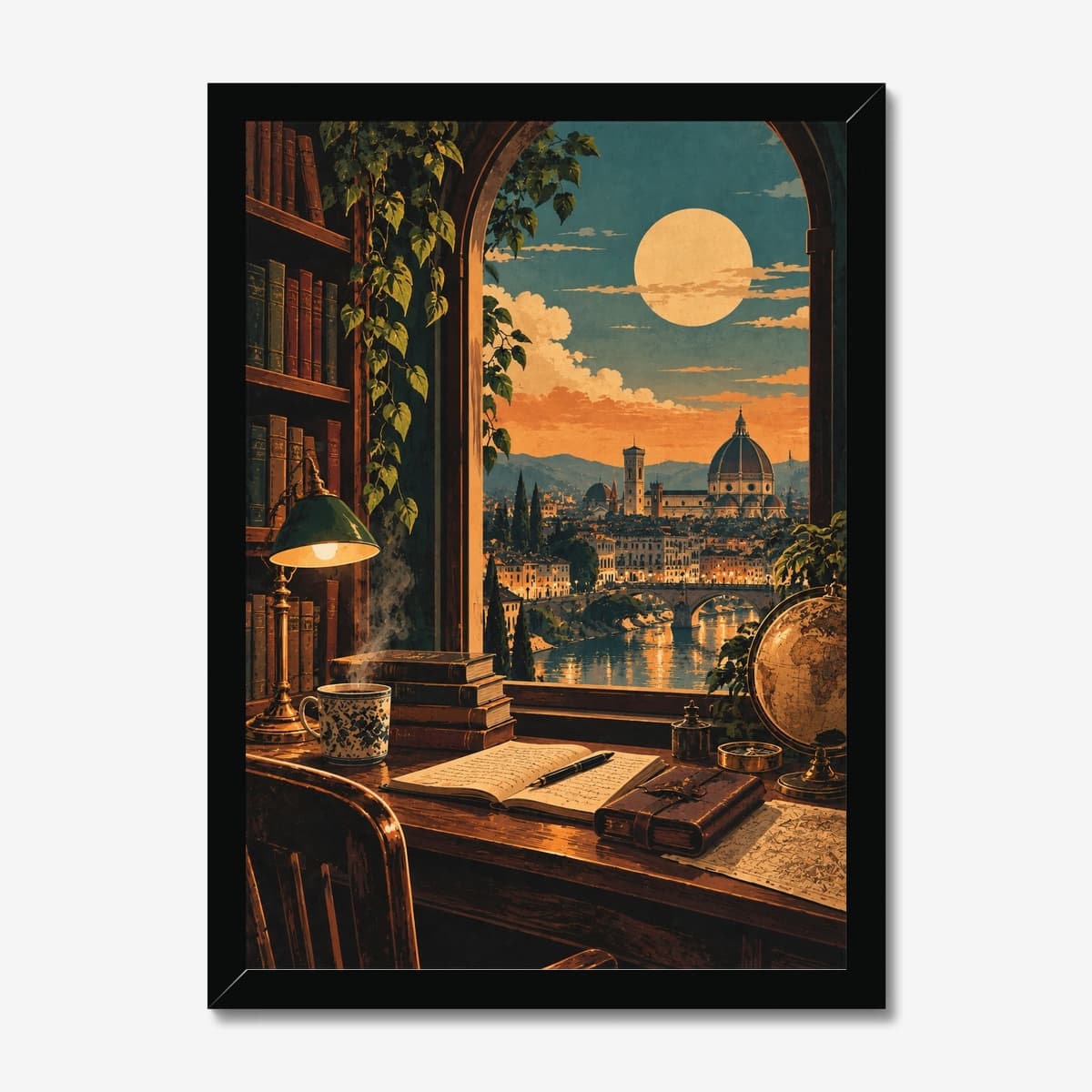Citylight Study in a black Classic frame; digital preview