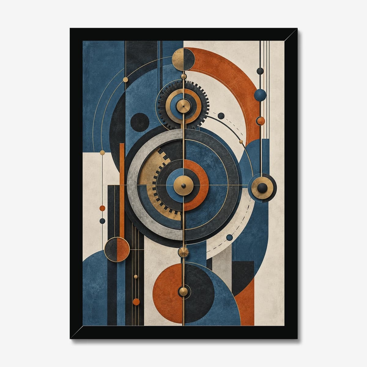 Clockwork Geometry in a black Classic frame; digital preview