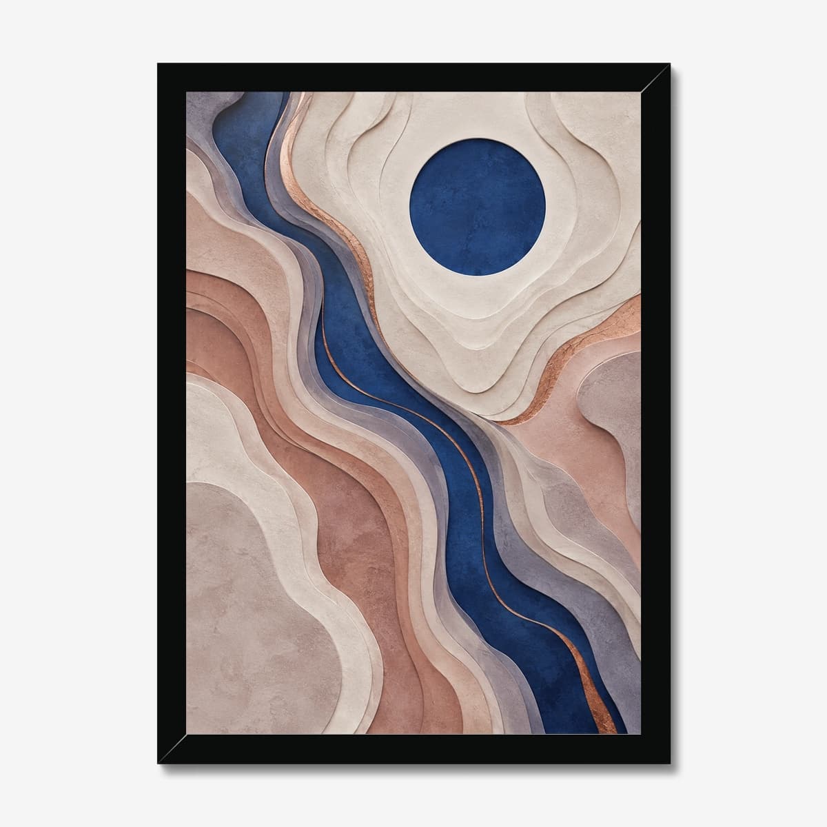 Cobalt Topography in a black Classic frame; digital preview