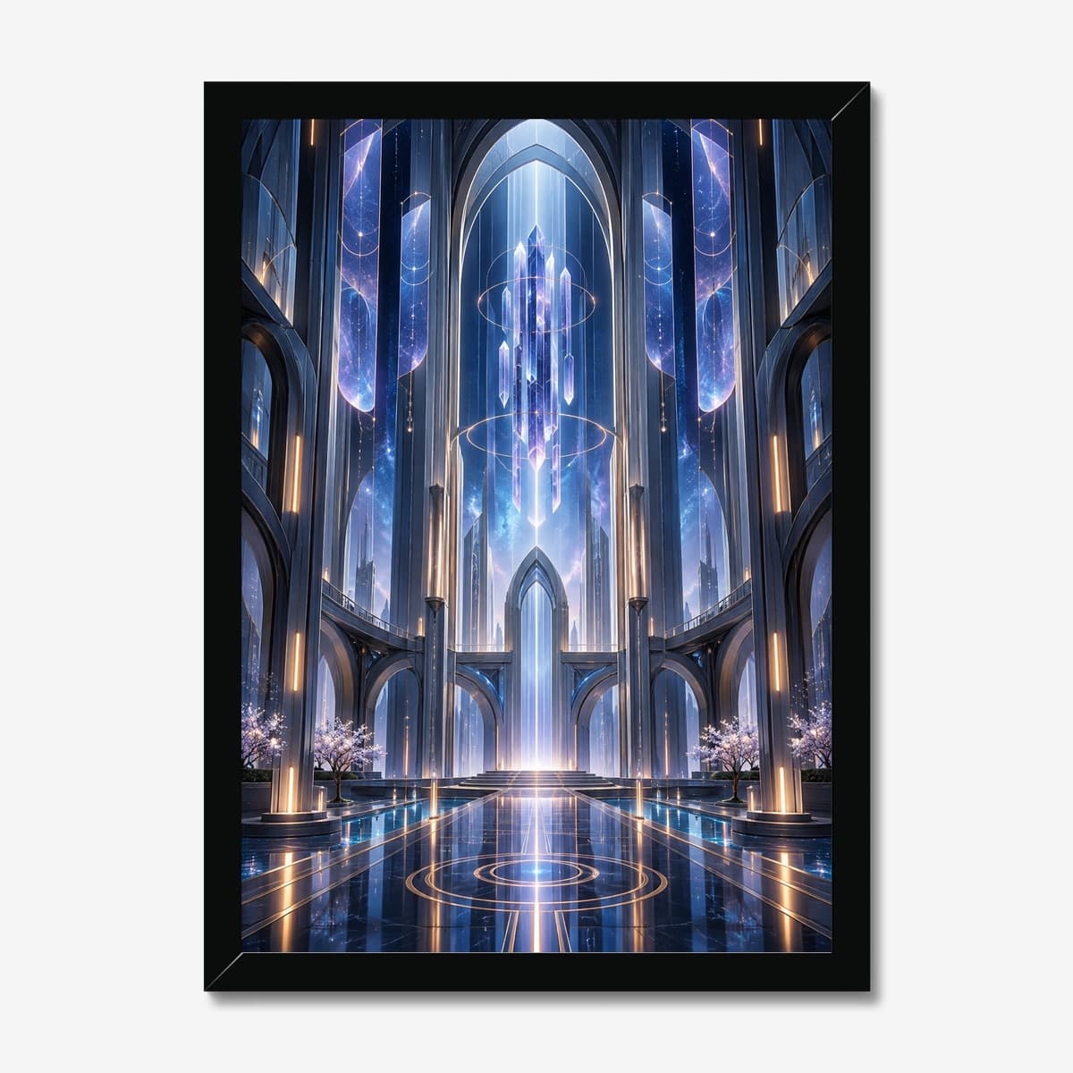 Crystal Cathedral in a black Classic frame; digital preview