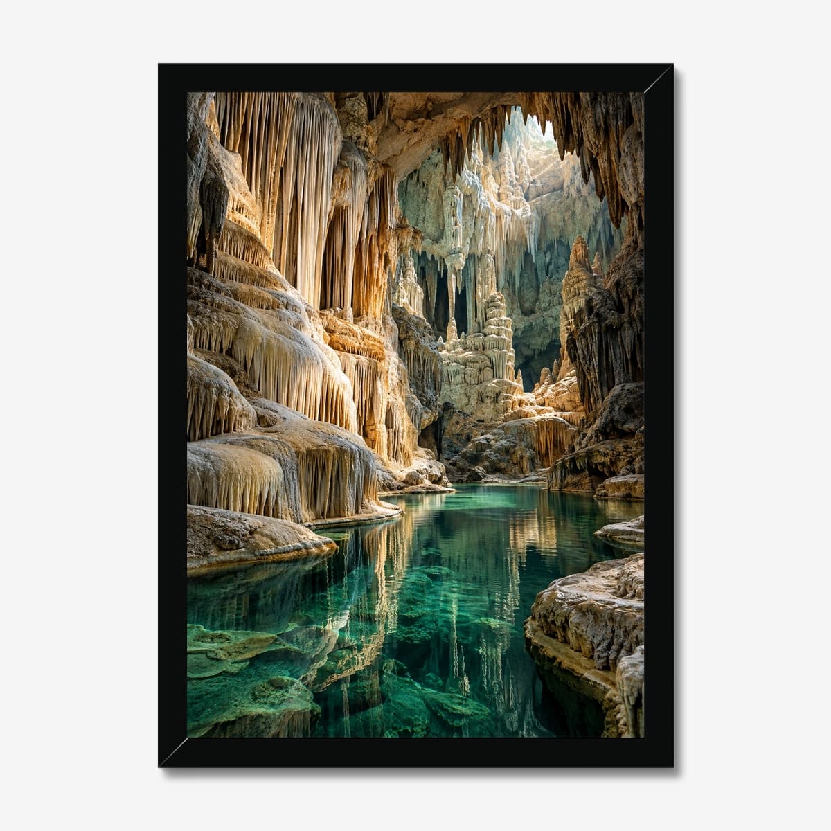 Crystal Cavern in a black Classic frame; digital preview