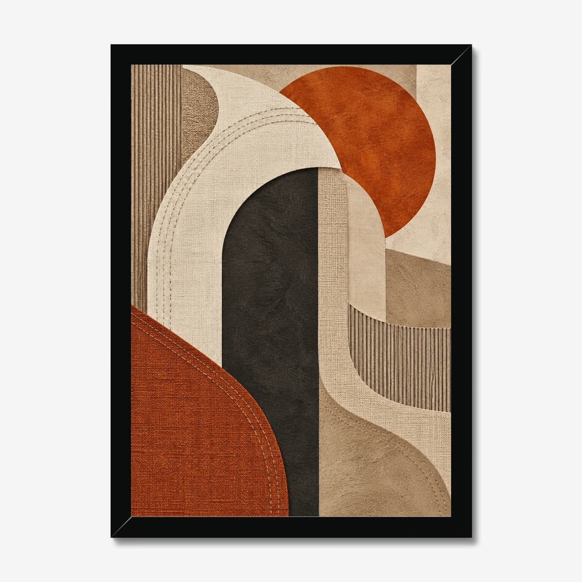 Earth-Tone Arch in a black Classic frame; digital preview
