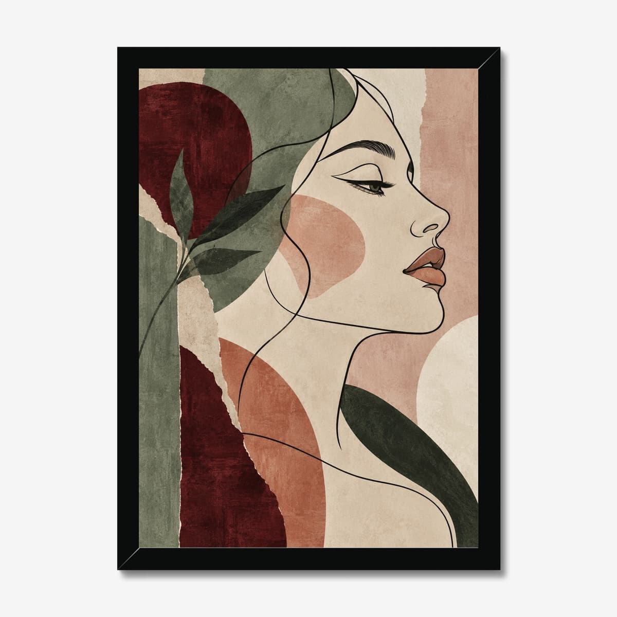 Earthen Profile in a black Classic frame; digital preview