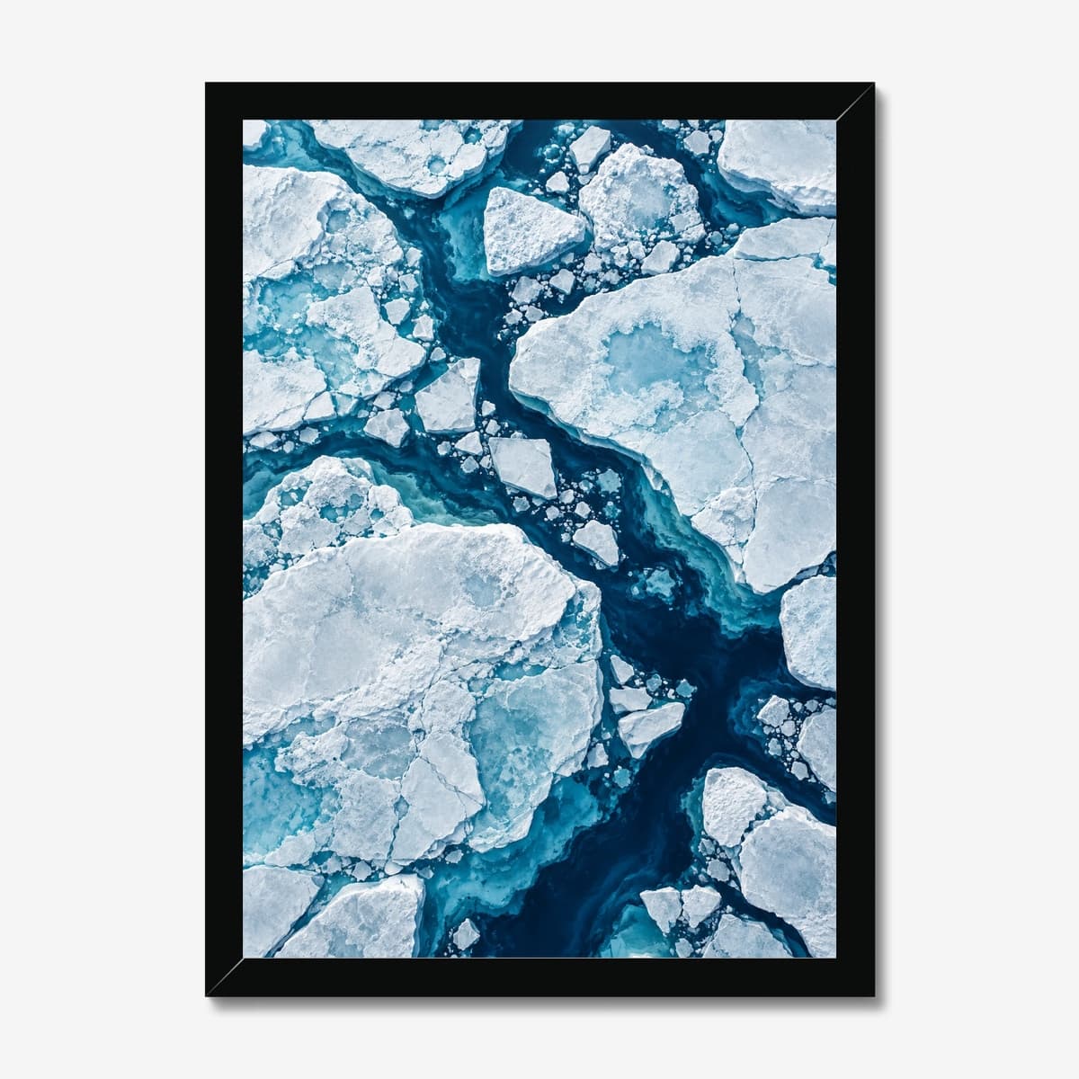 Frozen Mosaic in a black Classic frame; digital preview