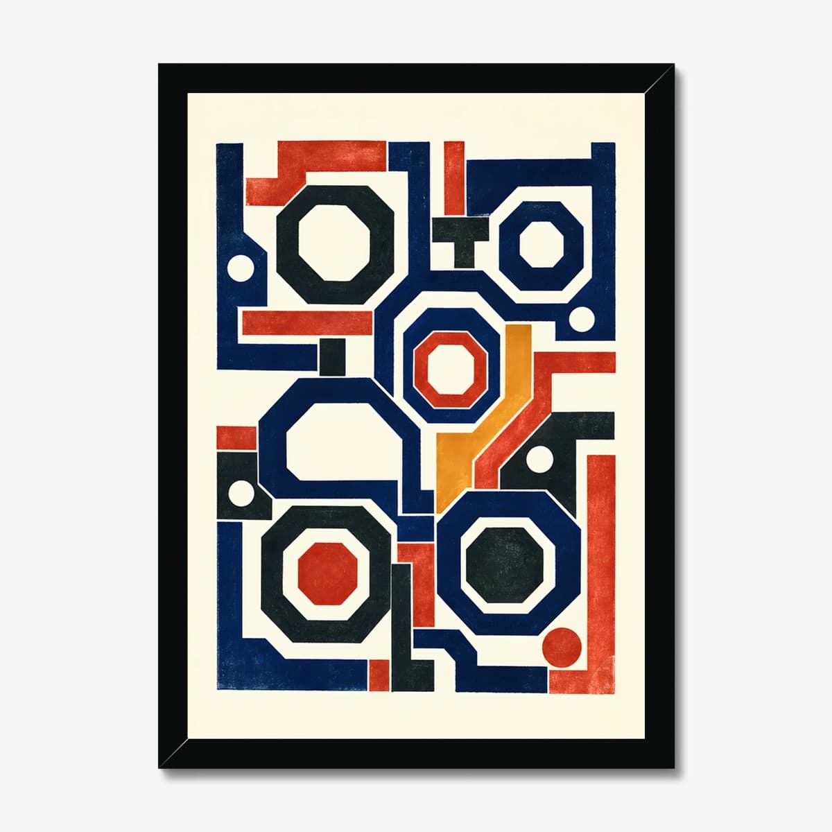 Indigo Lattice in a black Classic frame; digital preview