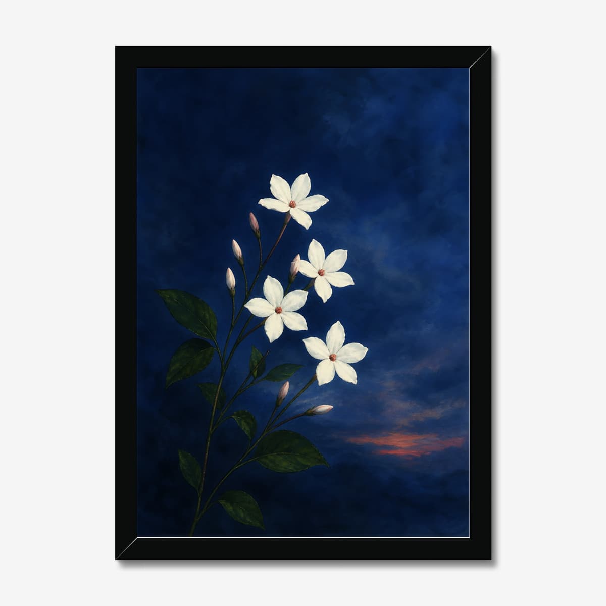 Jasmine Dusk in a black Classic frame; digital preview