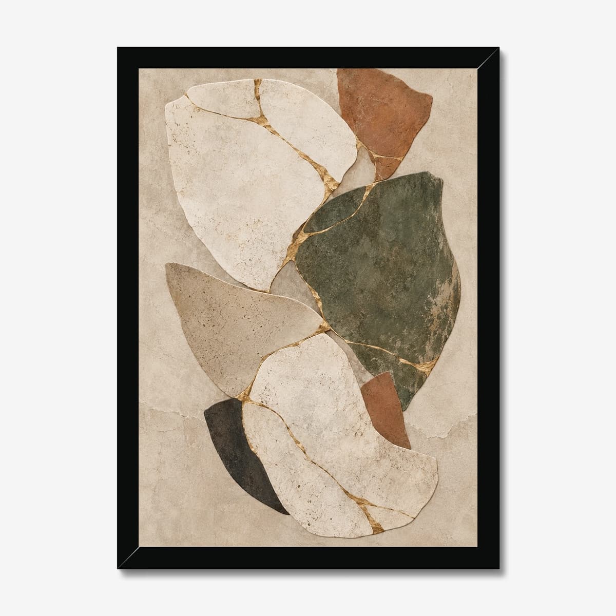 Kintsugi Stone in a black Classic frame; digital preview