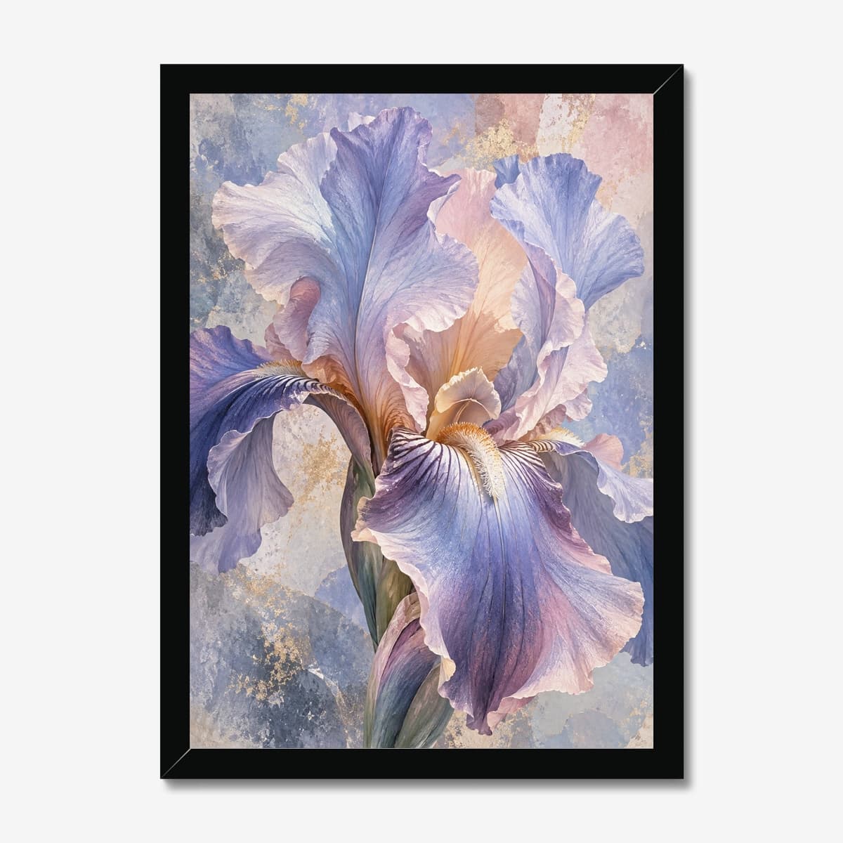 Lavender Iris in a black Classic frame; digital preview