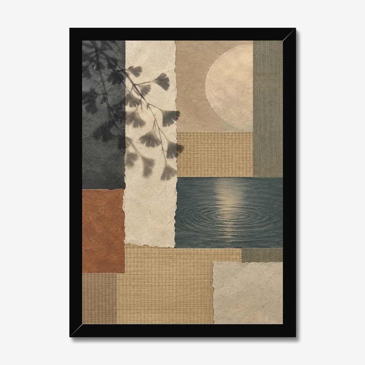 Moonlit Ginkgo in a black Classic frame; digital preview