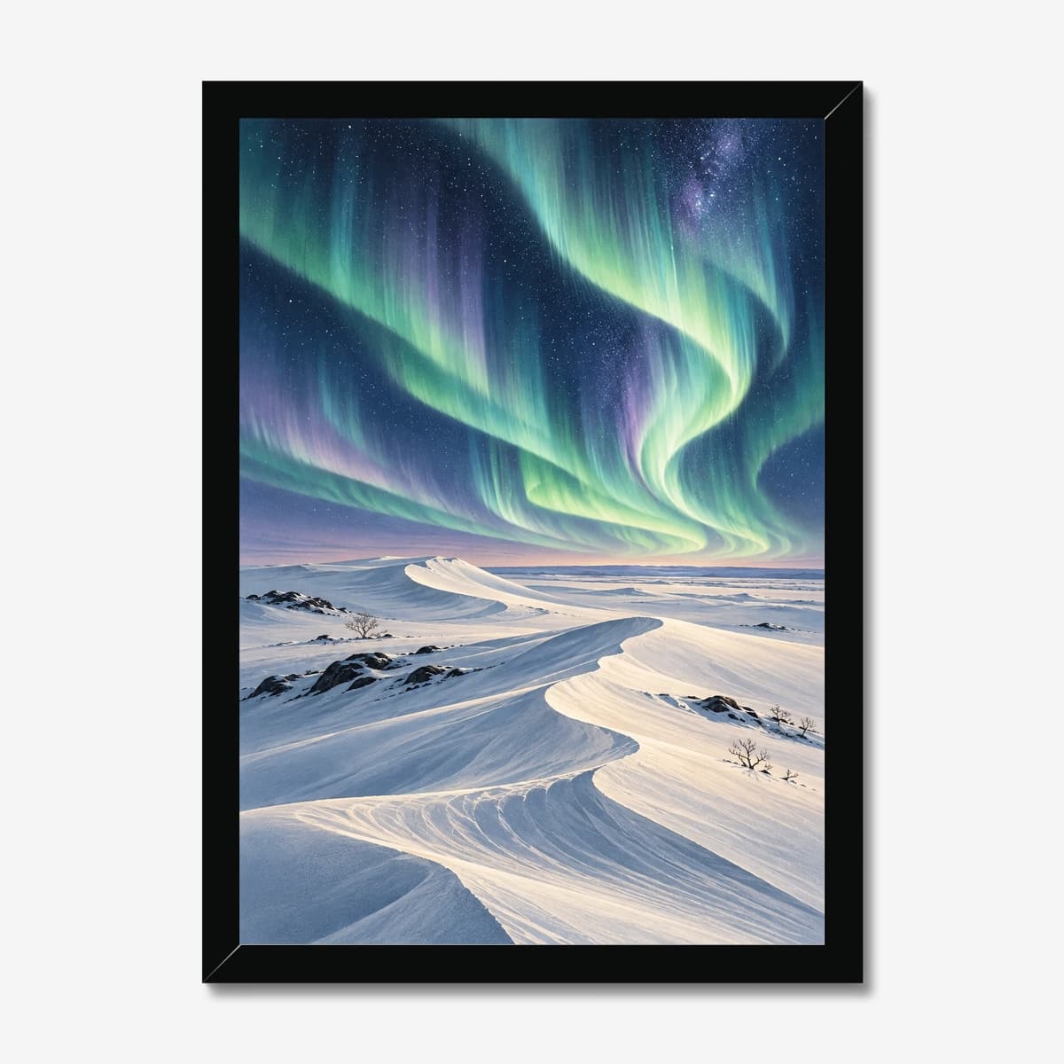 Polar Aurora in a black Classic frame; digital preview