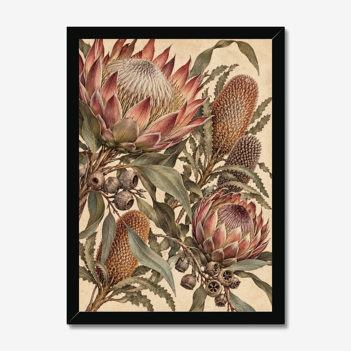Protea Sentinel in a black Classic frame; digital preview