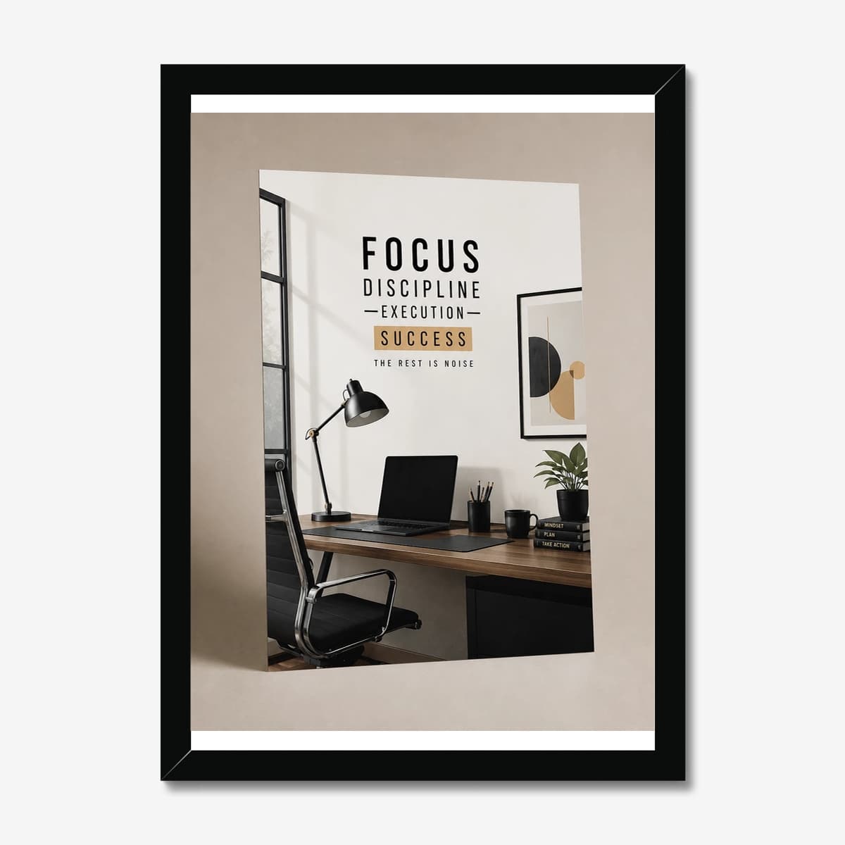 The Rest Is Noise in a black Classic frame; digital preview