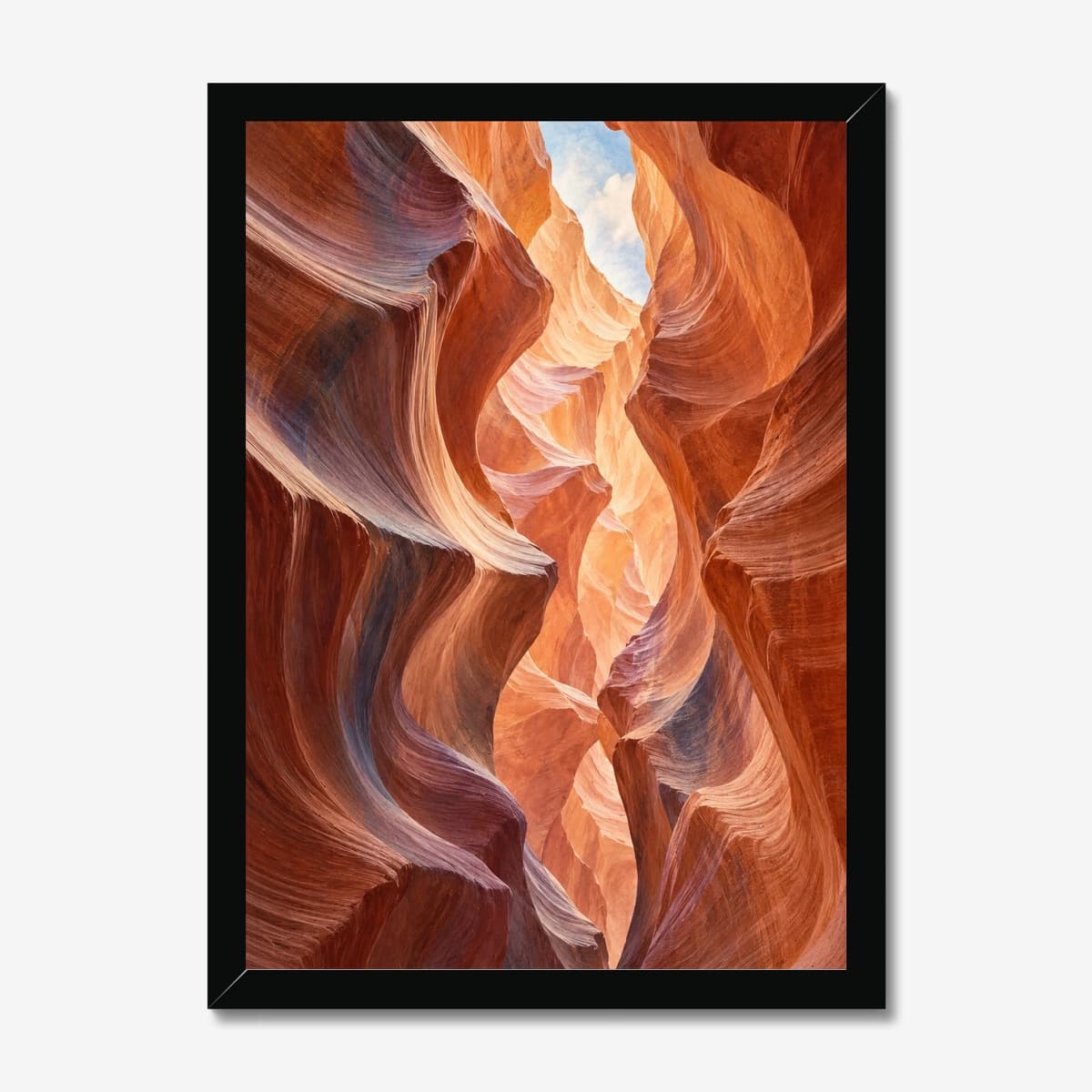 Sandstone Passage in a black Classic frame; digital preview