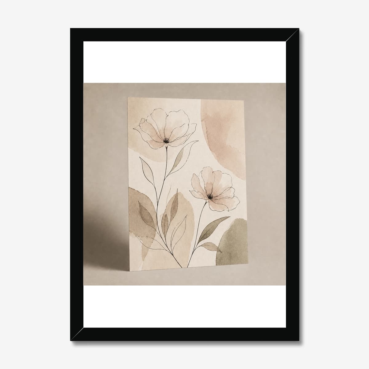 Soft Blooms in a black Classic frame; digital preview