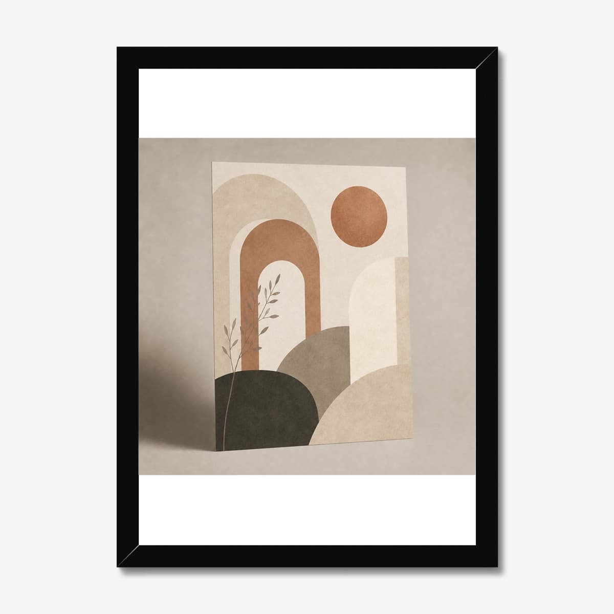 Terracotta Arches in a black Classic frame; digital preview
