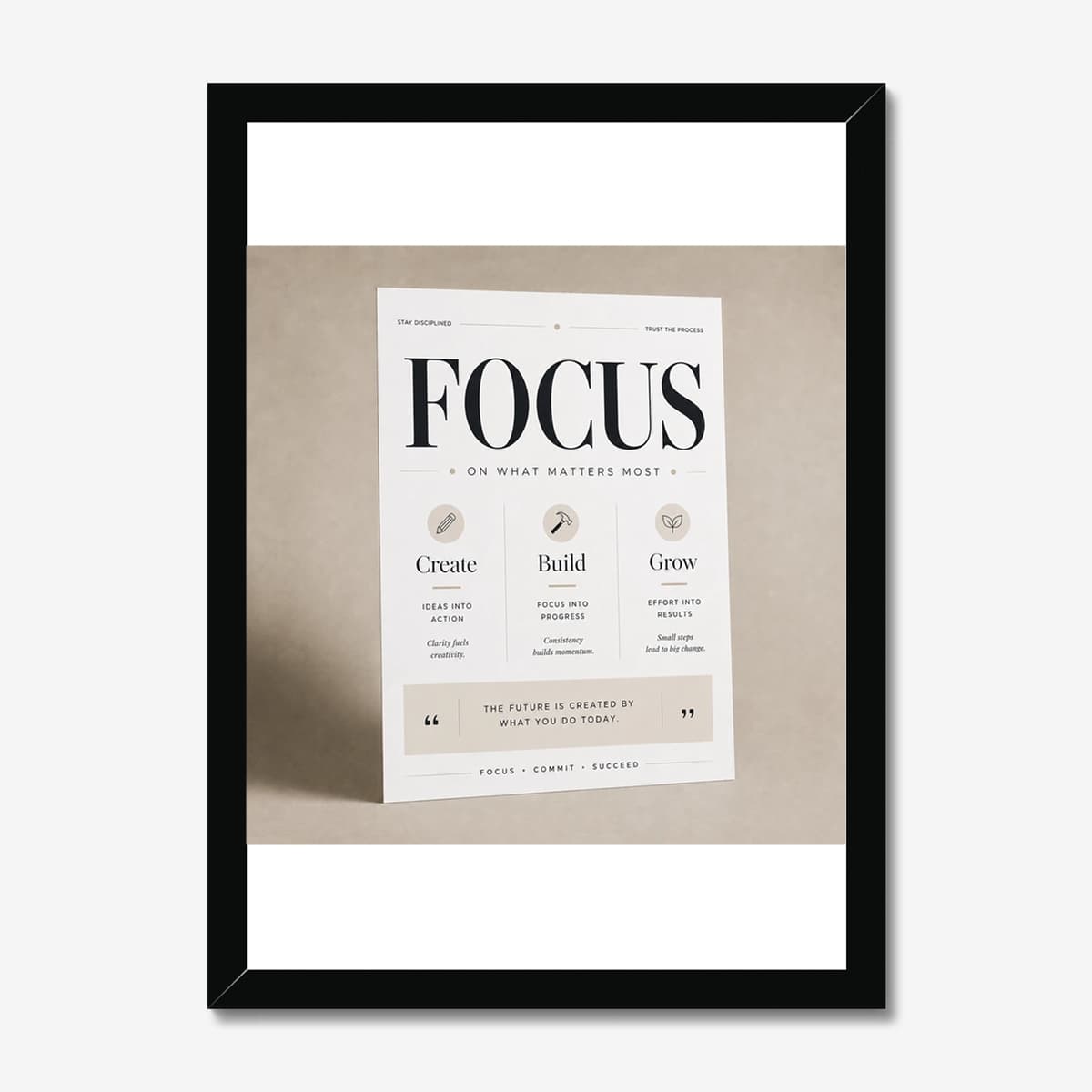 What Matters Most in a black Classic frame; digital preview
