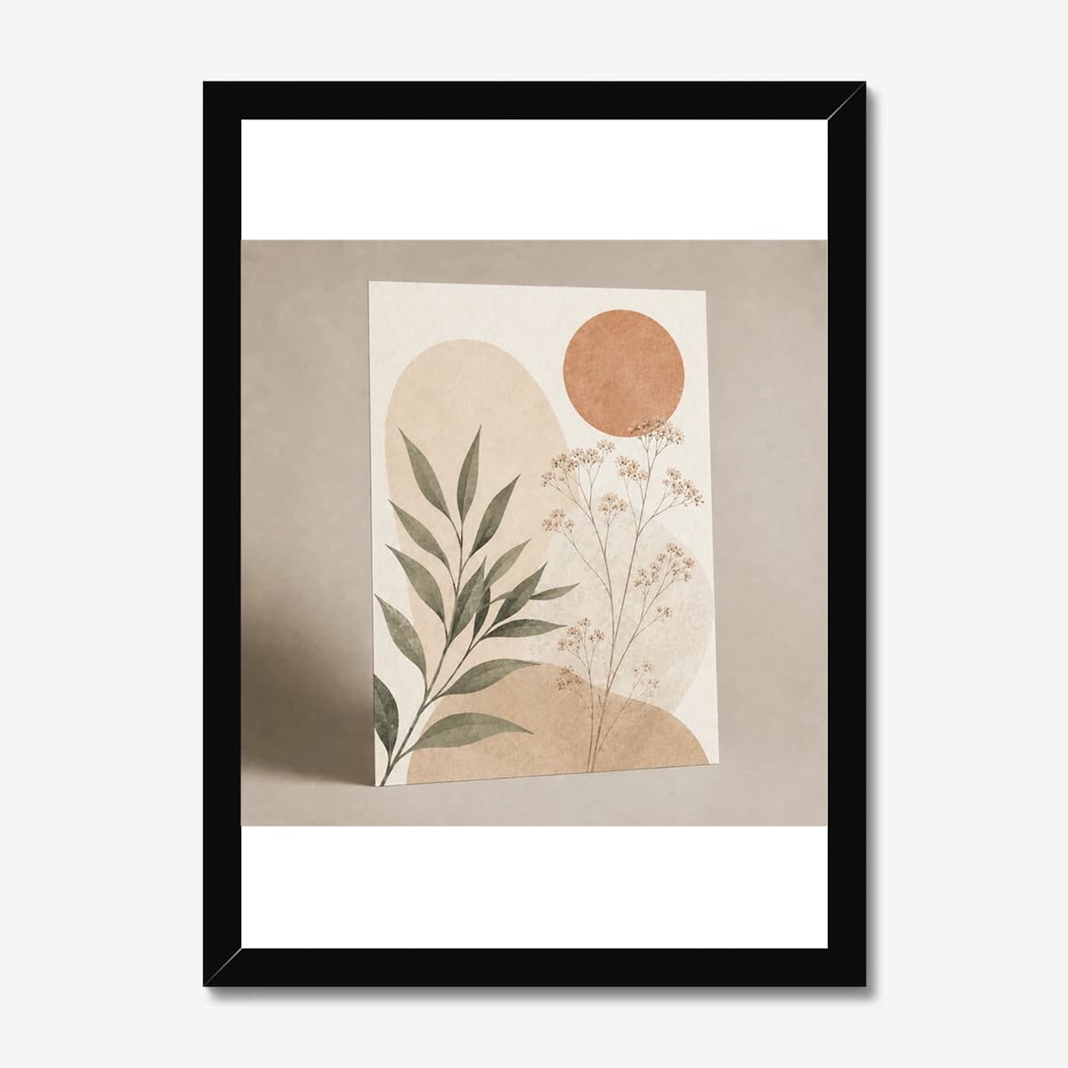 Wildflower Calm in a black Classic frame; digital preview