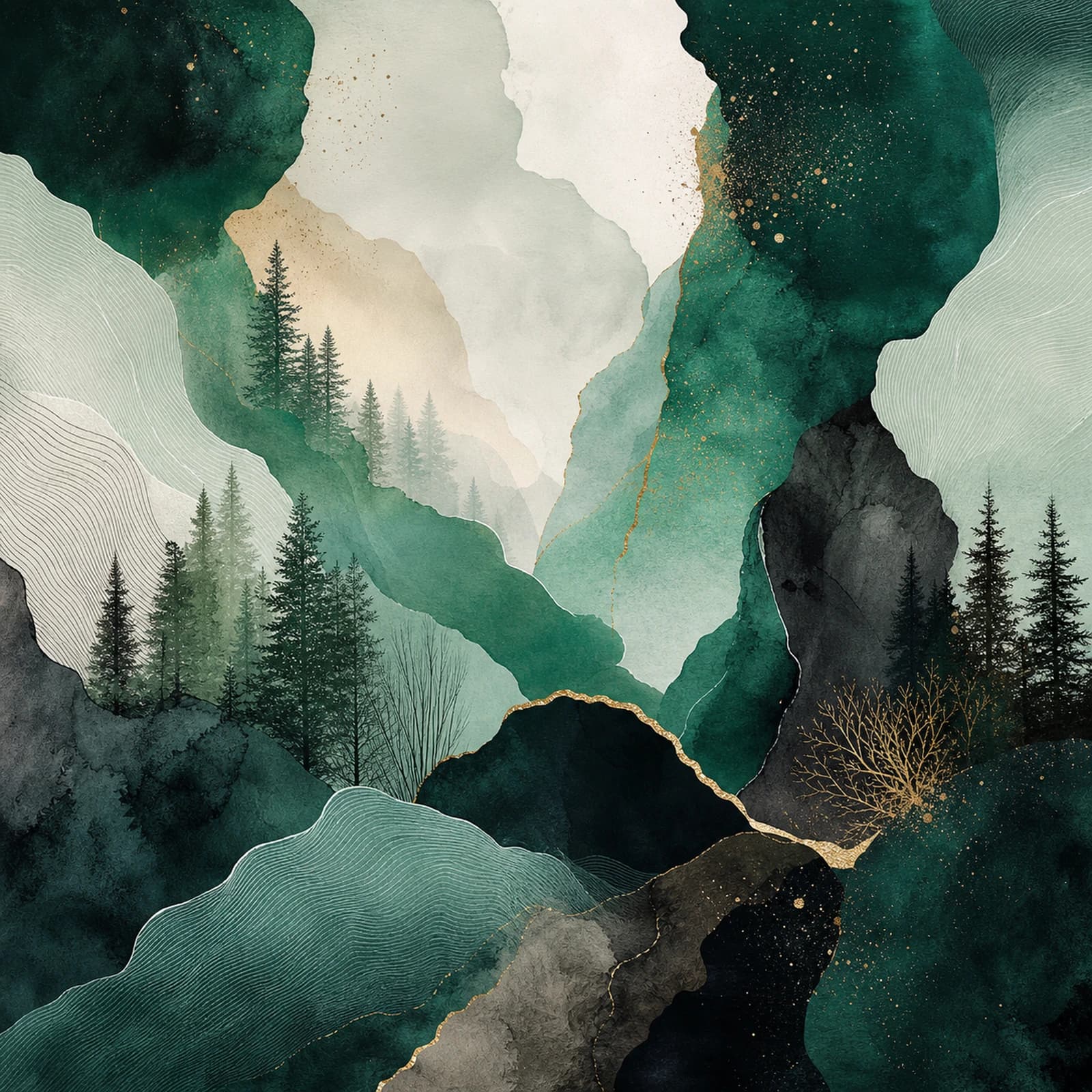 Forest Metal Poster