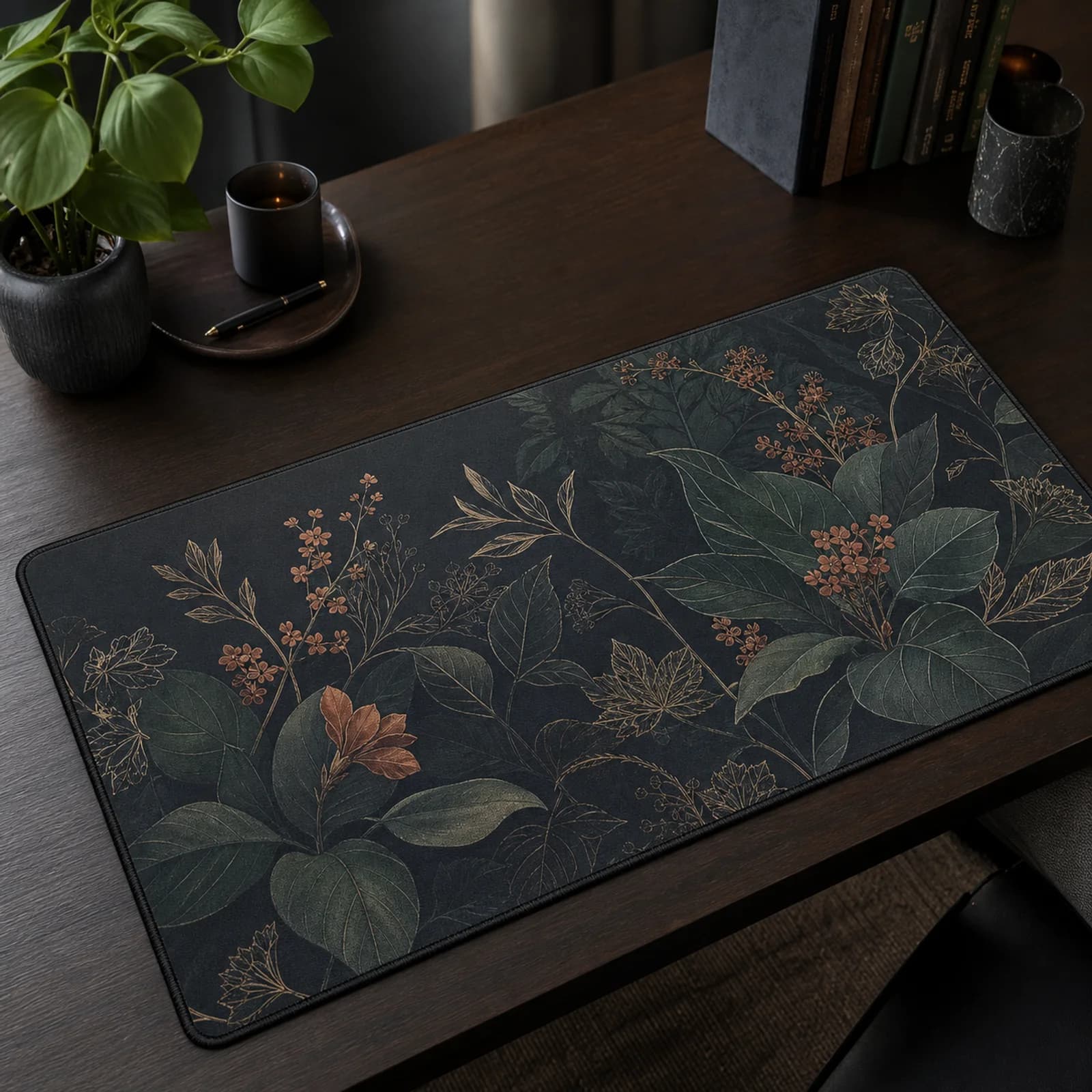 Midnight Garden Desk Mat