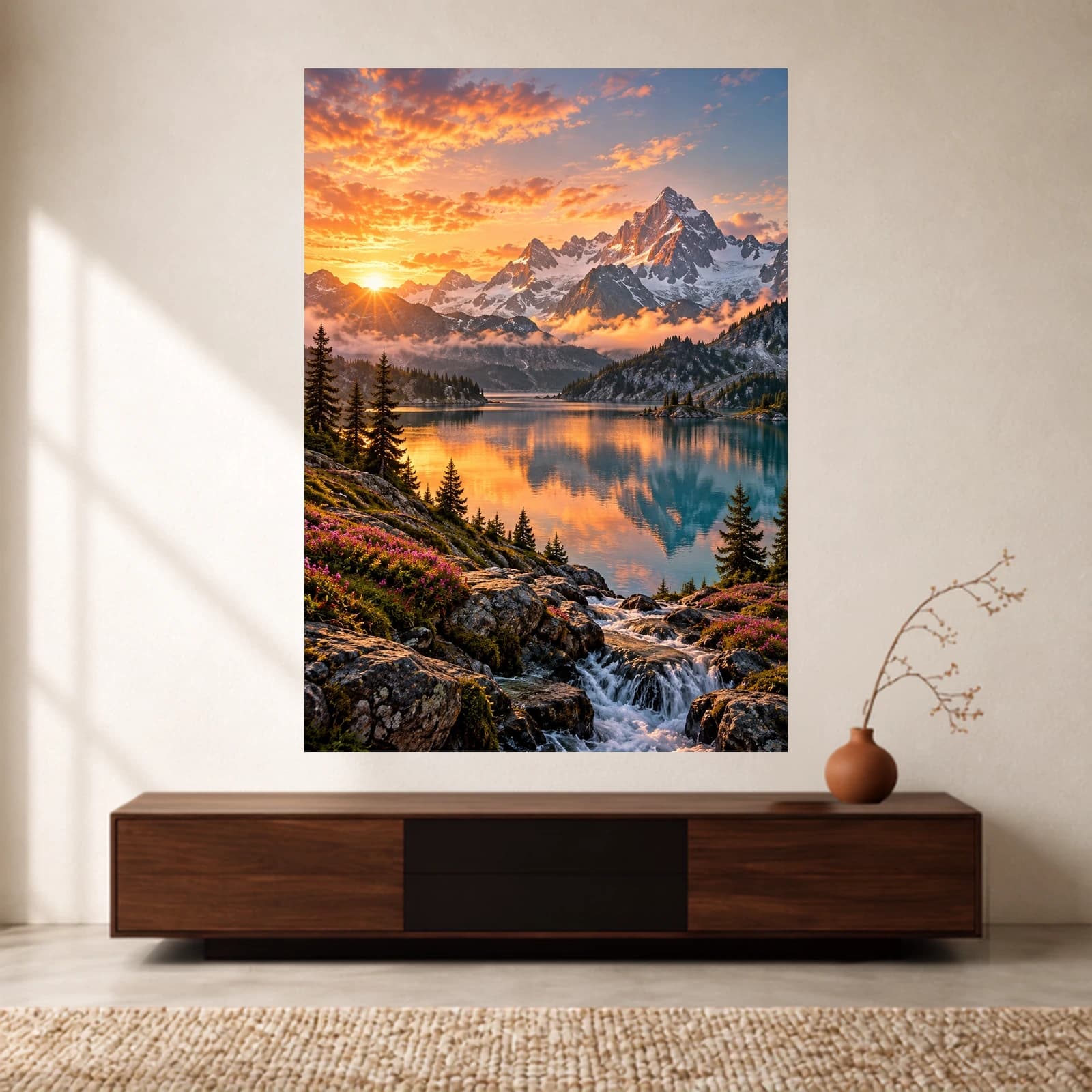 Alpine Ember paper print