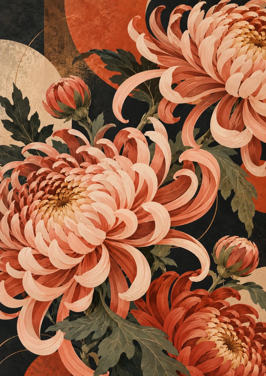 Coral Chrysanthemum