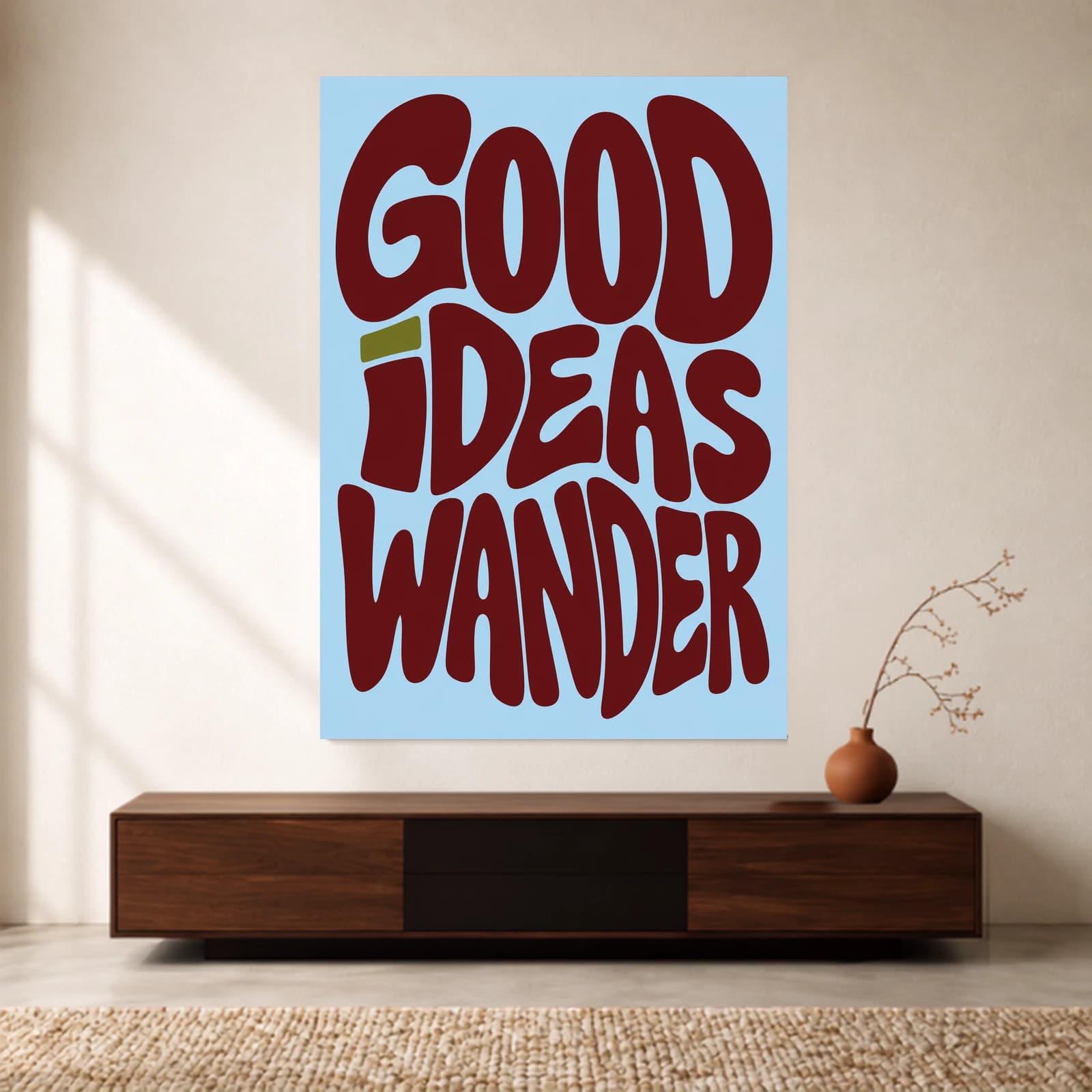 Good Ideas Wander paper print