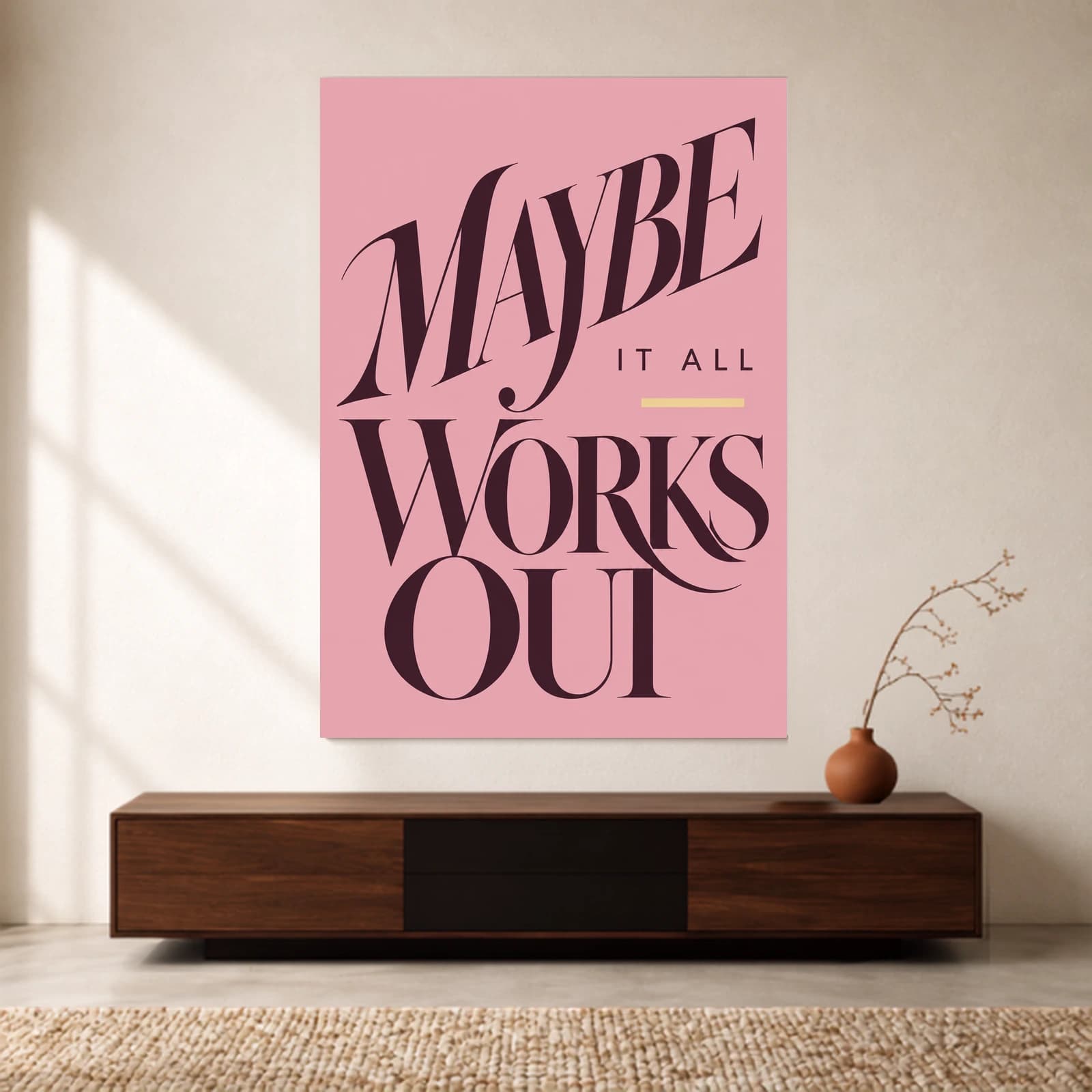 Maybe It All Works Out paper print
