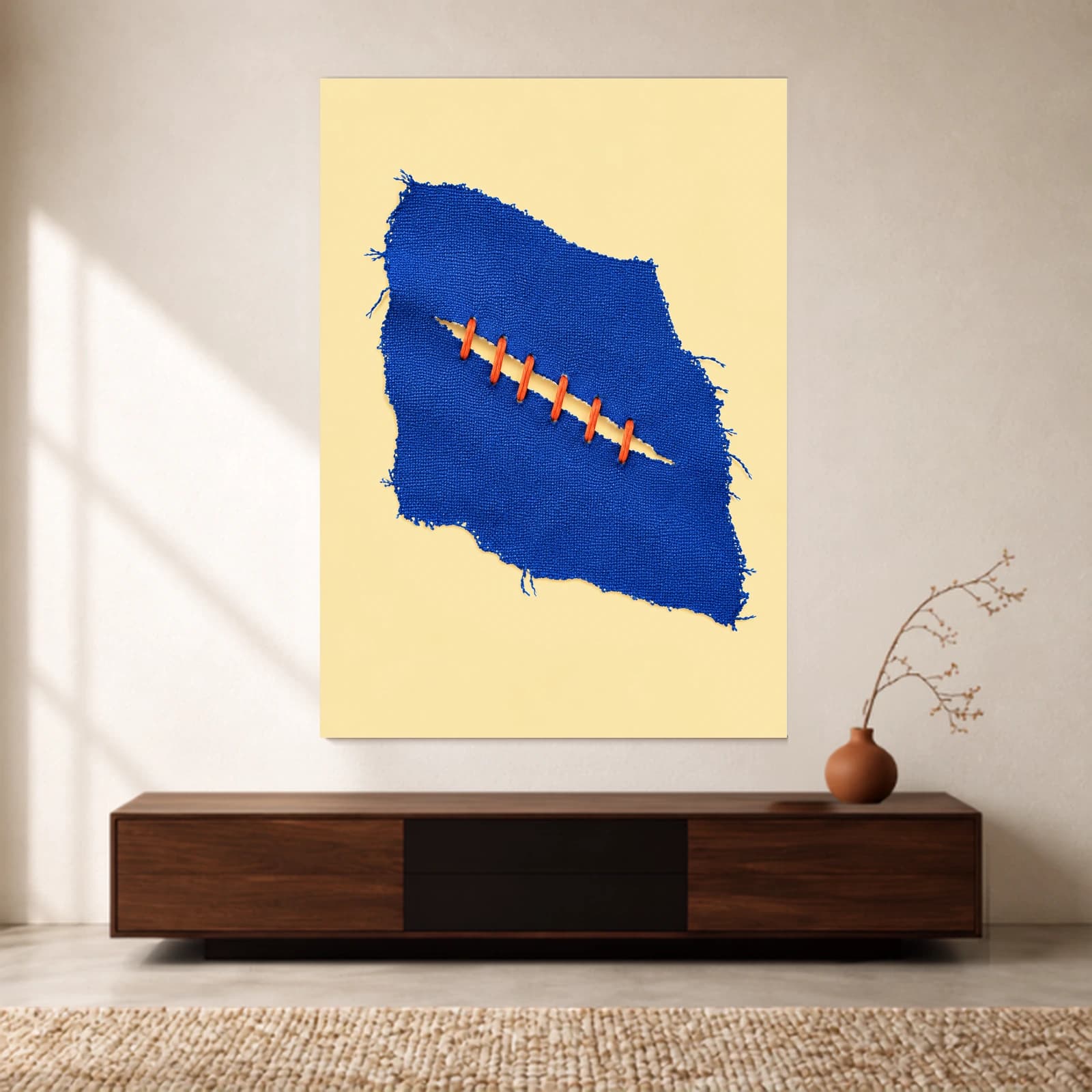 Mended paper print
