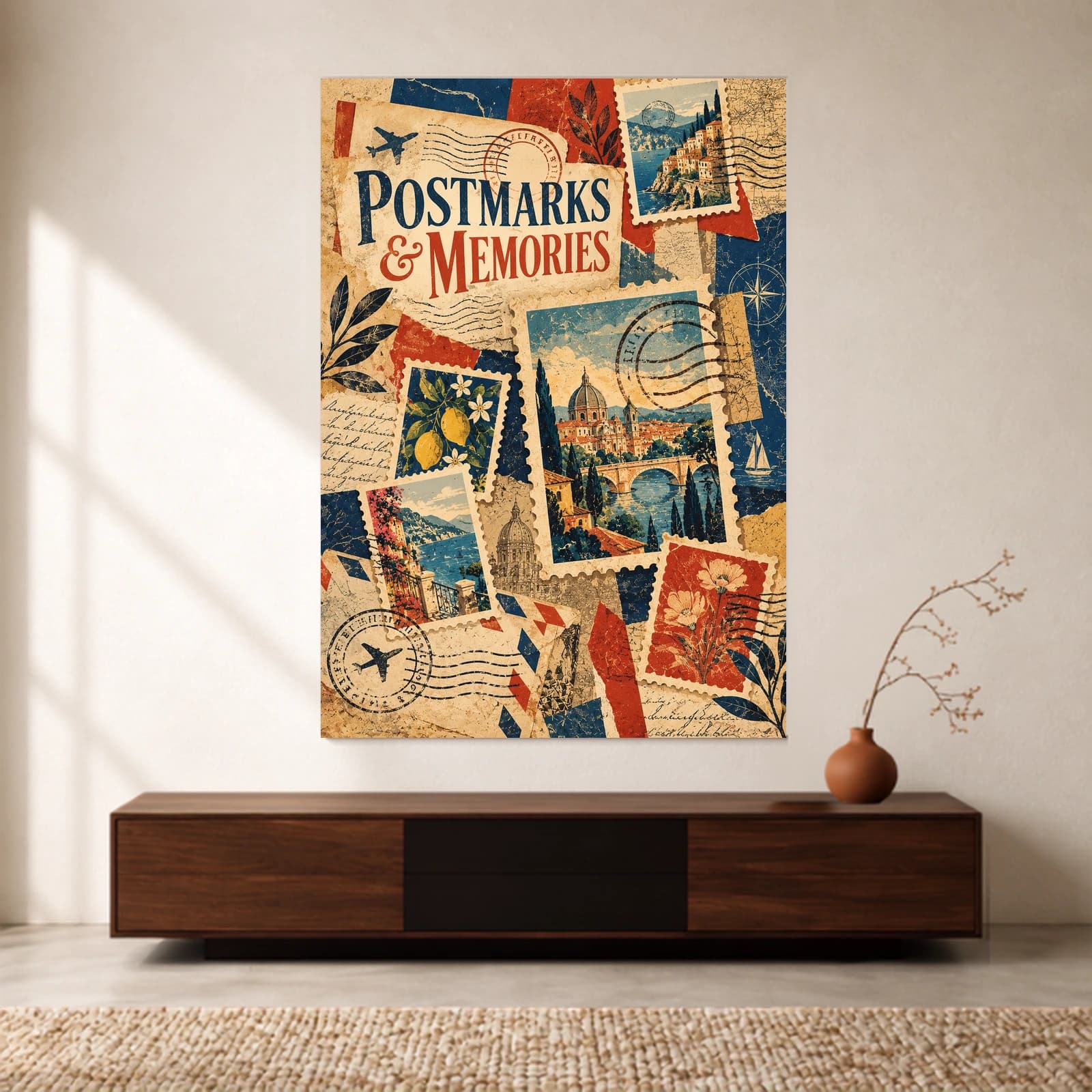 Postmarks & Memories paper print