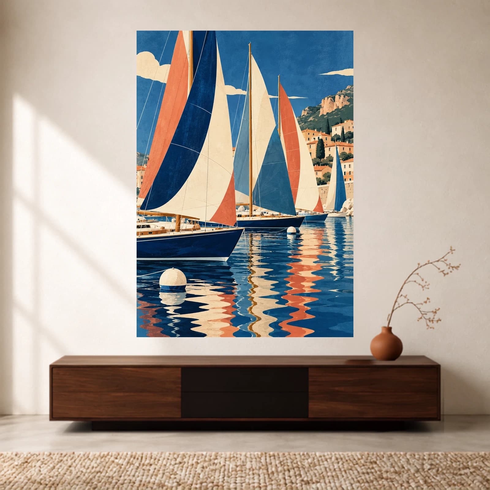 Regatta Reflections paper print