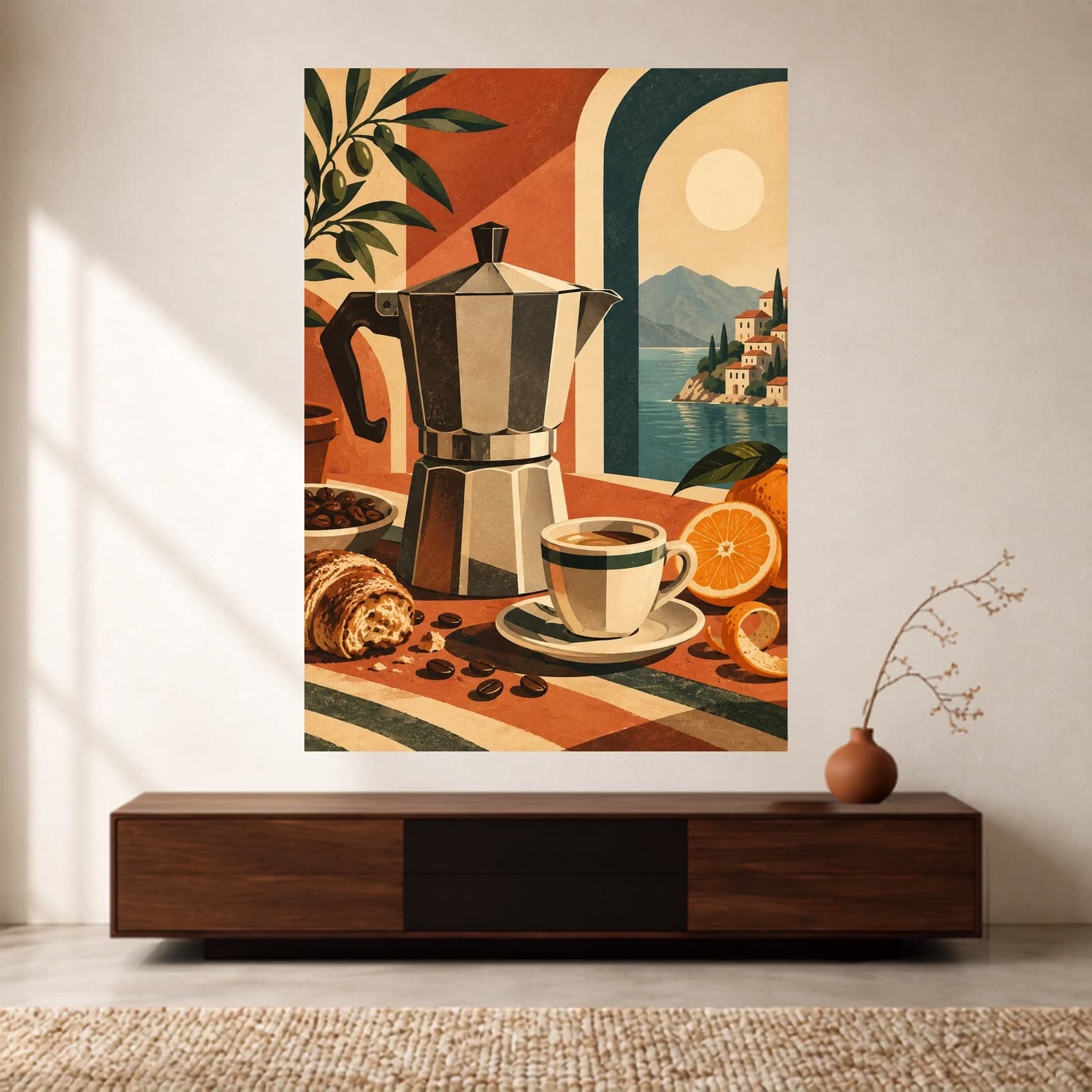 Terrace Espresso paper print