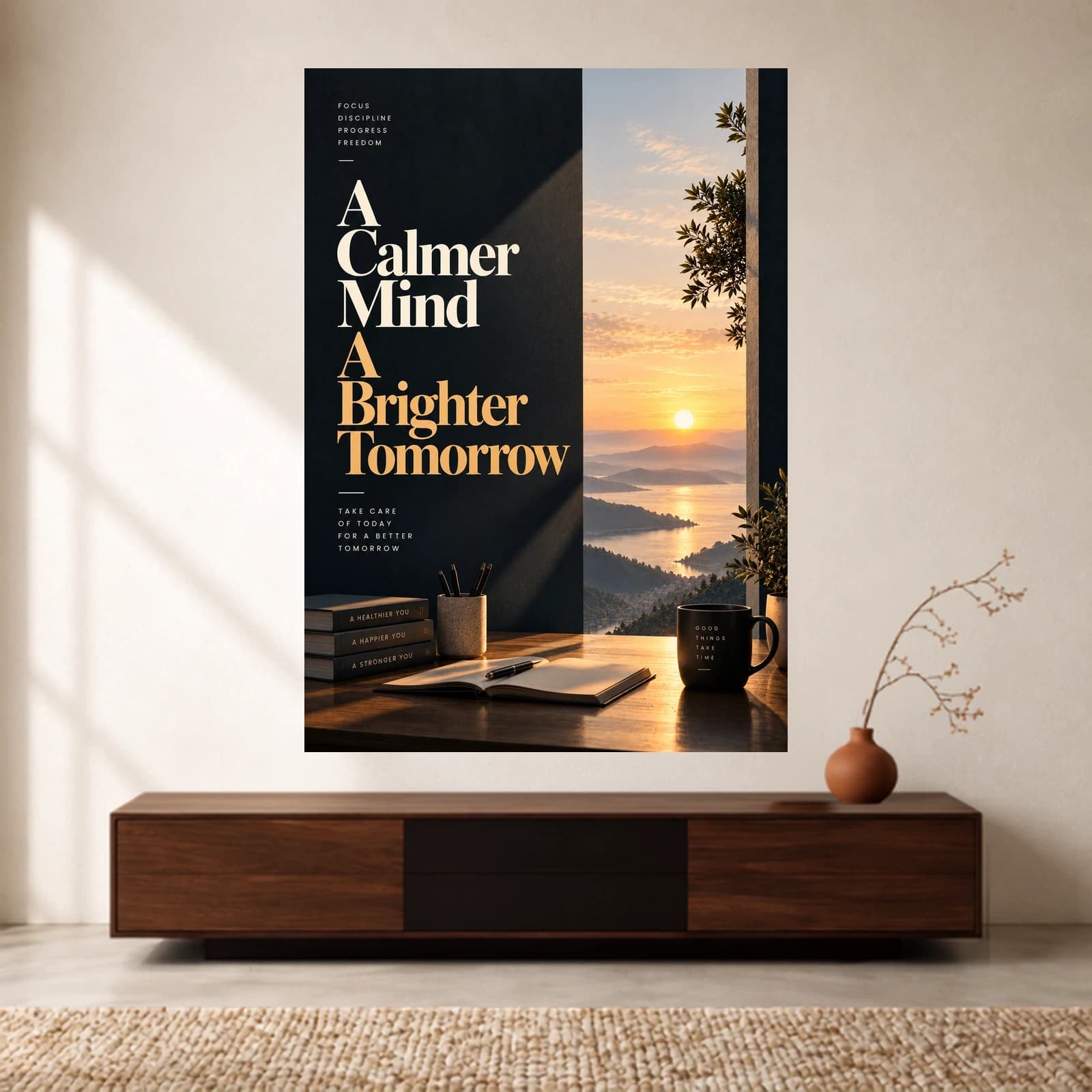 A Calmer Mind paper print