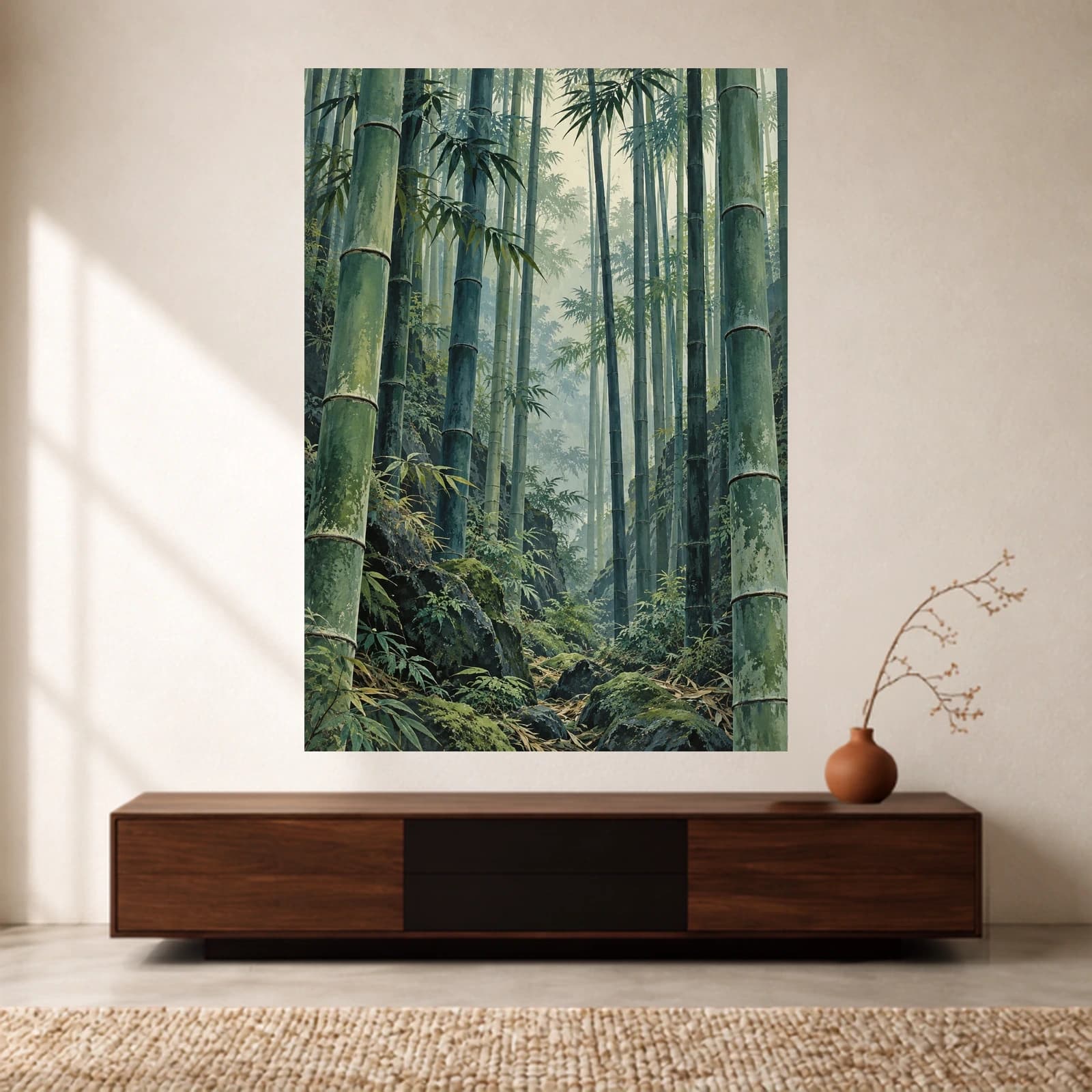 Bamboo Quiet paper print