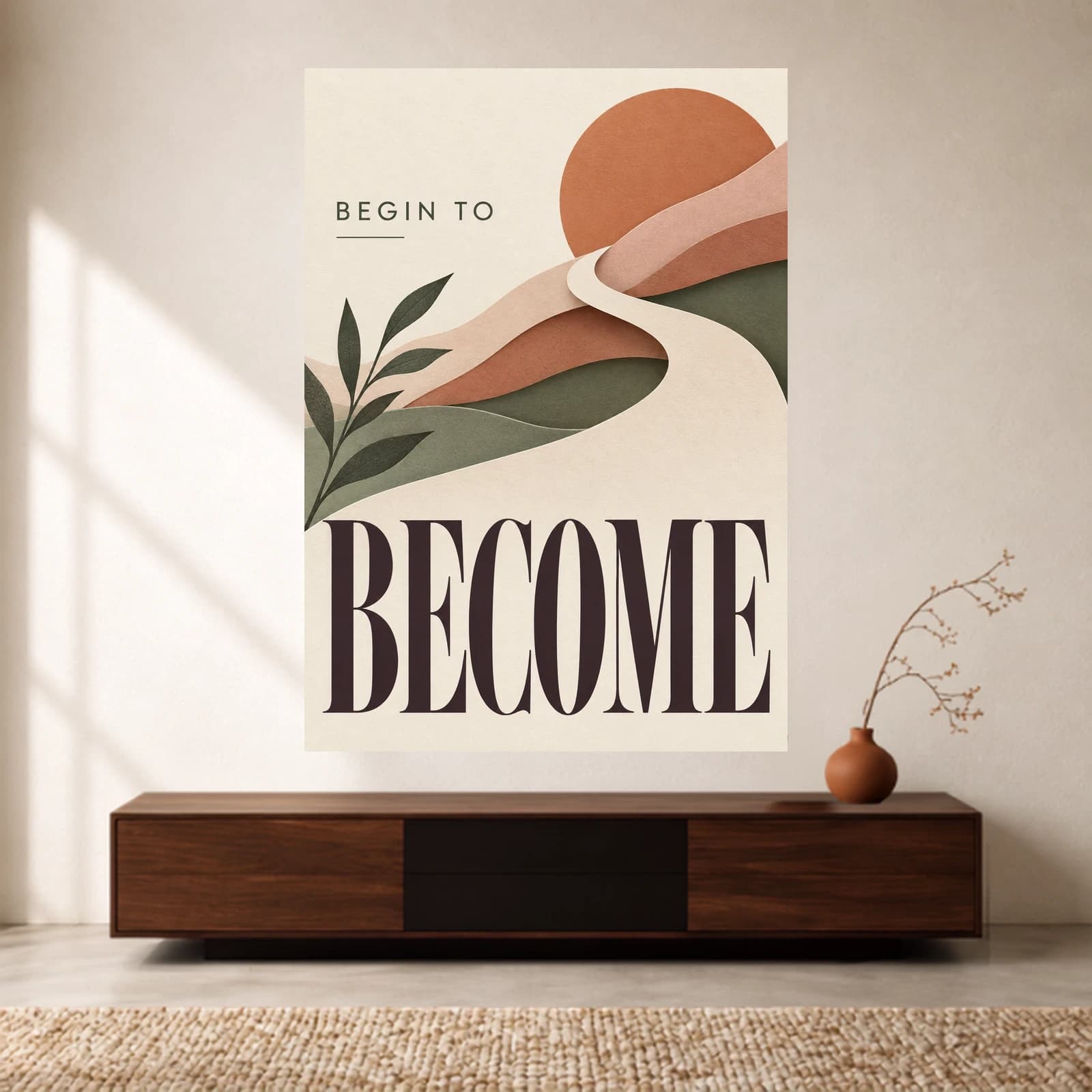 Begin to Become paper print
