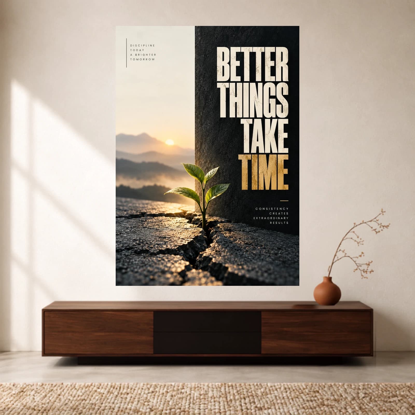 Better Things Take Time paper print