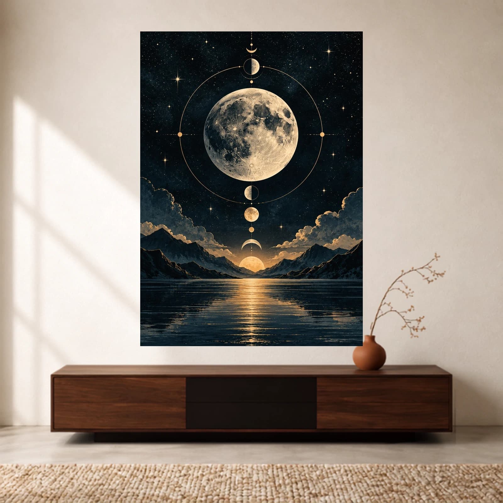 Celestial Moon paper print
