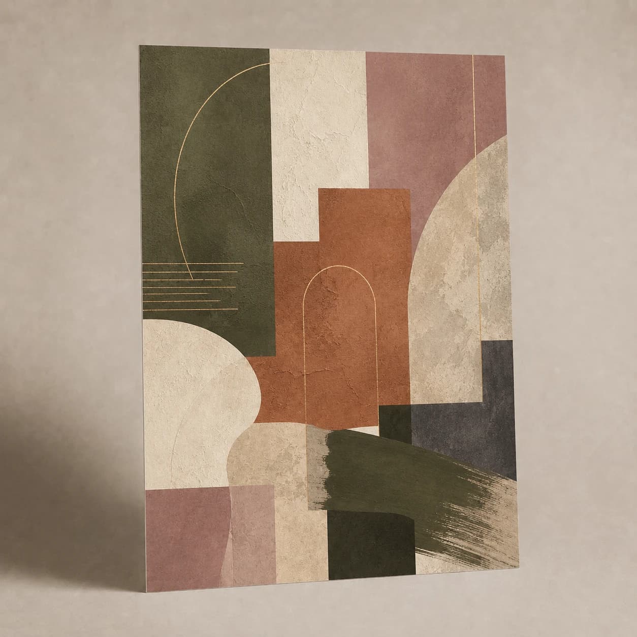 Clay Terrace metal print