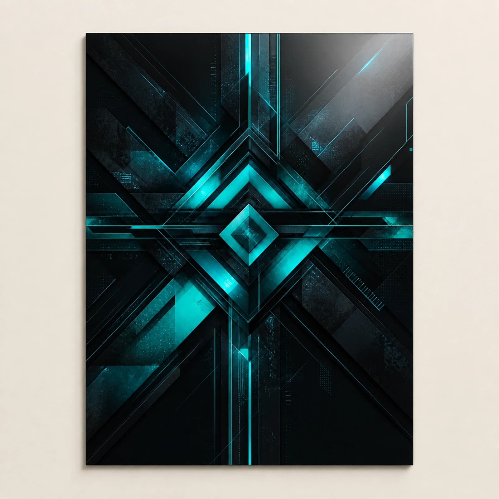 Cyber metal print