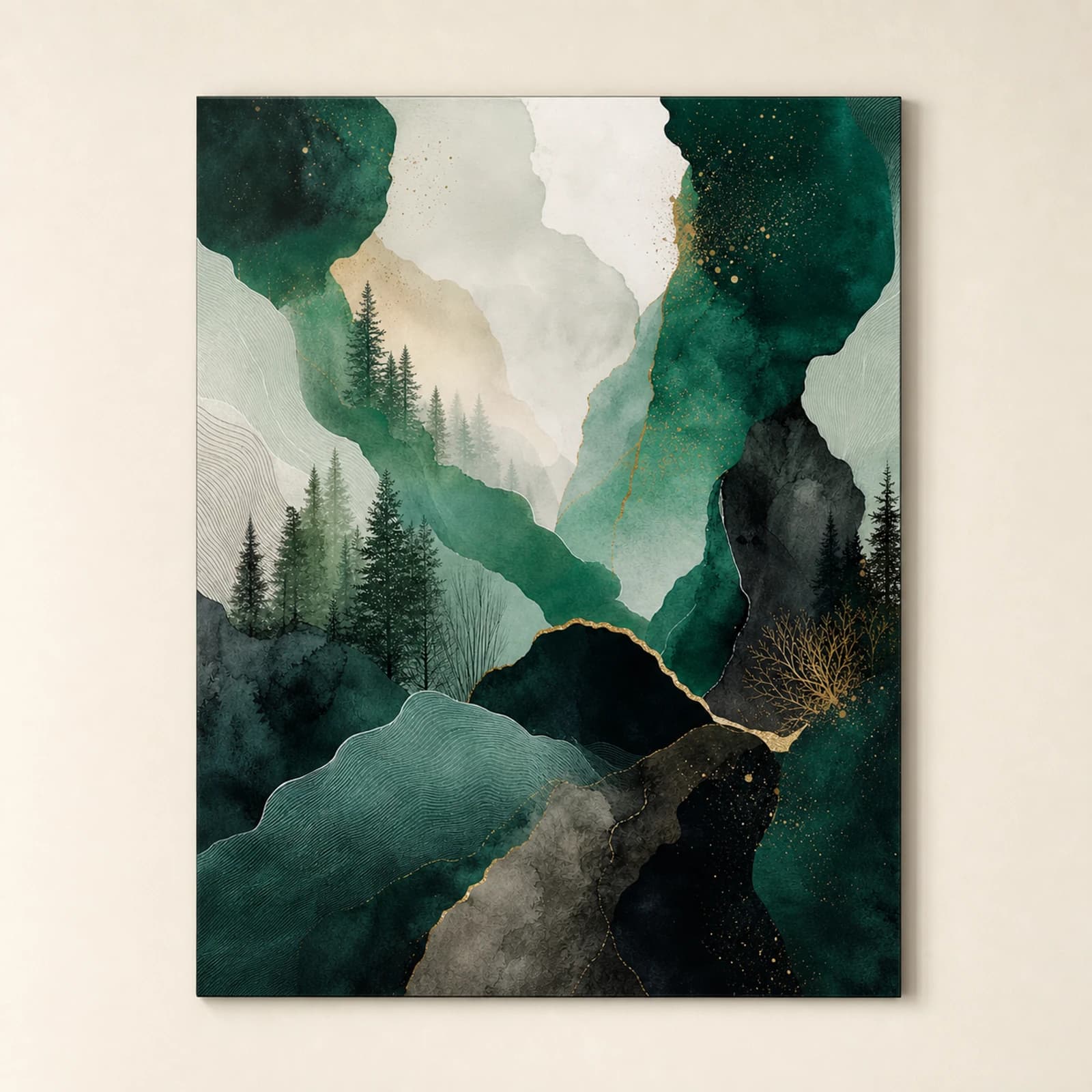 Forest metal print