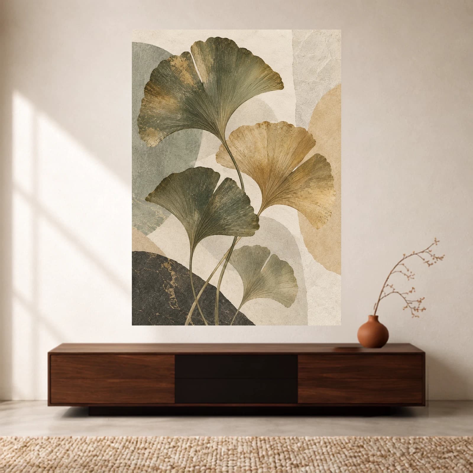 Ginkgo Leaves paper print